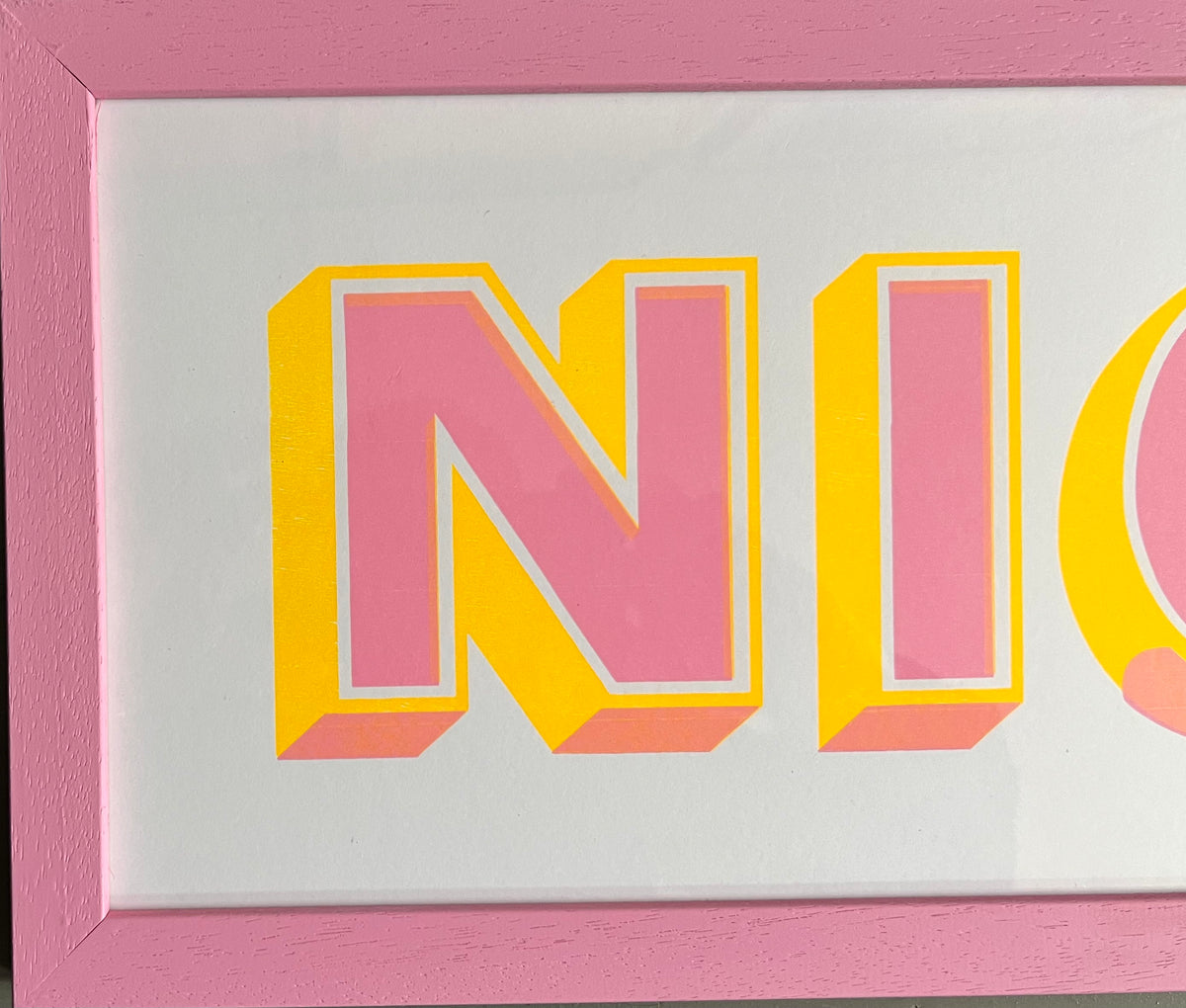 NICE (pink frame) by Thomas Mayo