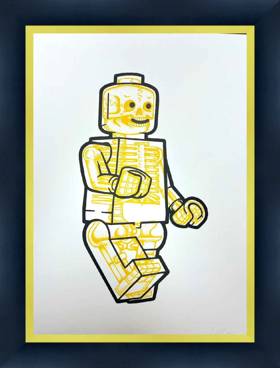 Lego Bones-Yellow (Hooked Custom Framing) by Will Blood