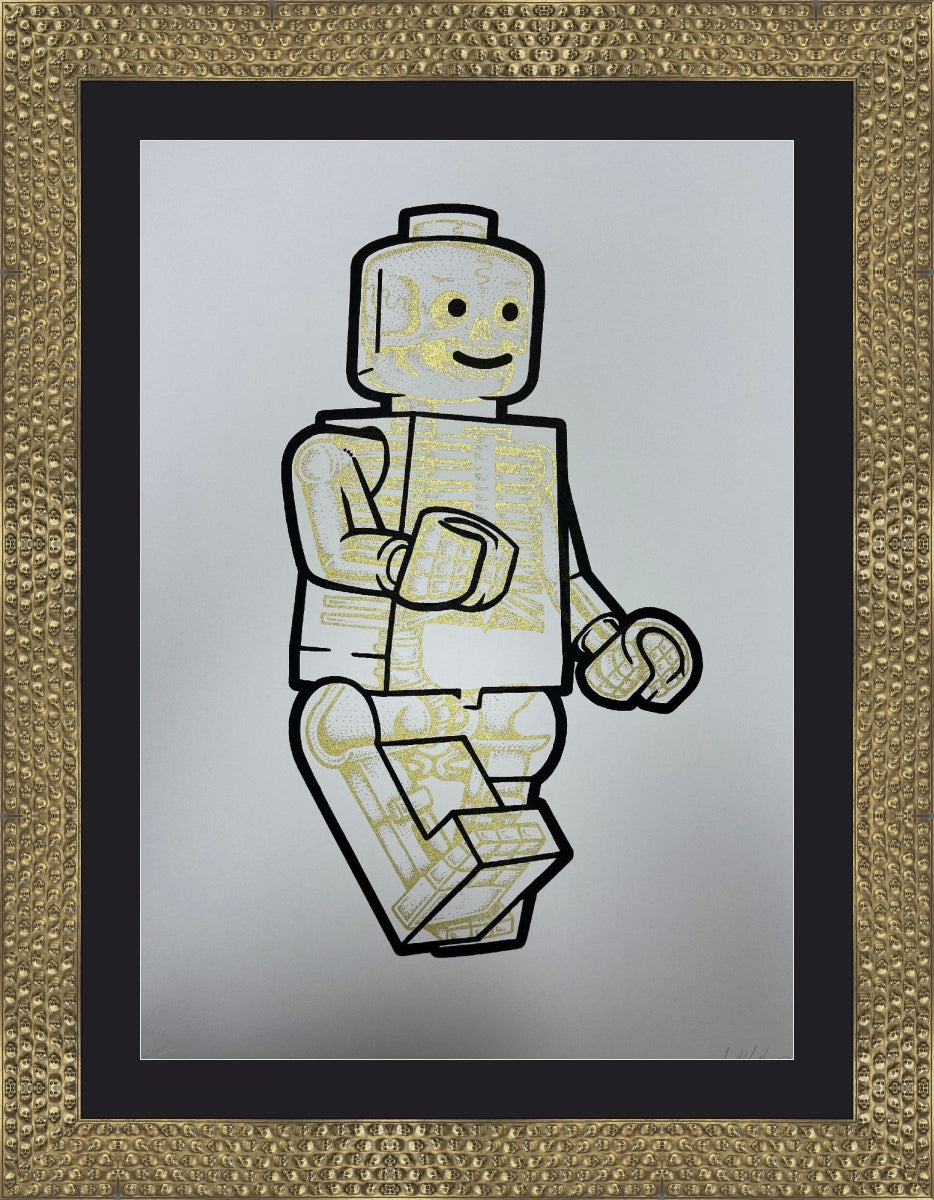 Lego Bones-Gold (Hooked Custom Framing)by Will Blood