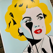 Arthur Miller&#39;s Nightmare - Sky Blue (Hooked Custom Framing) Marilyn by Pure Evil