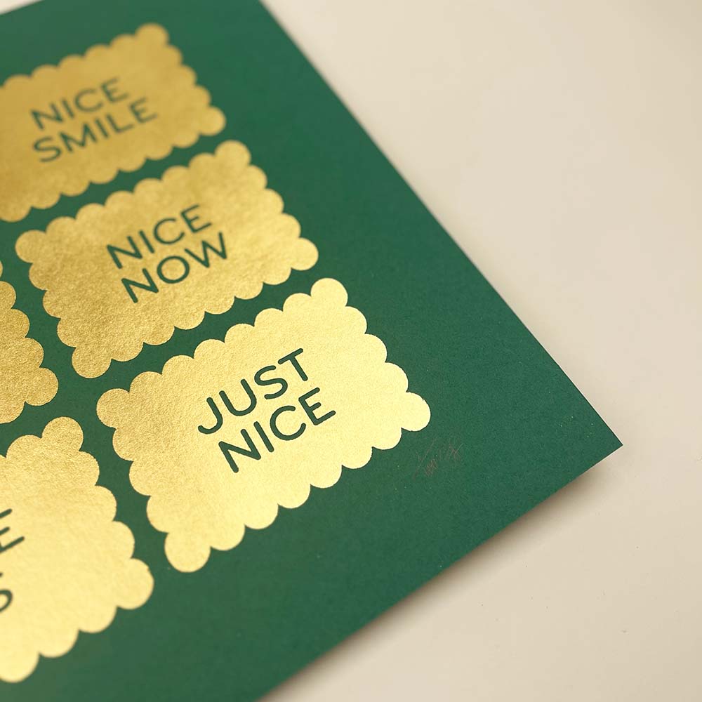 Everything About You Is Nice (Green) by Gill Sheraton