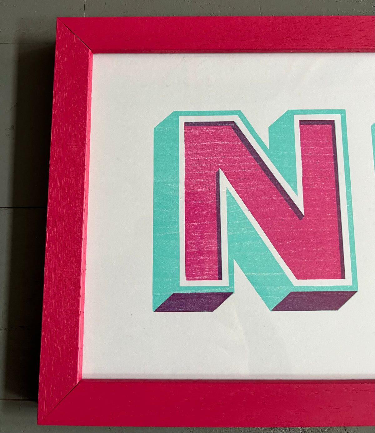NICE (magenta frame) by Thomas Mayo