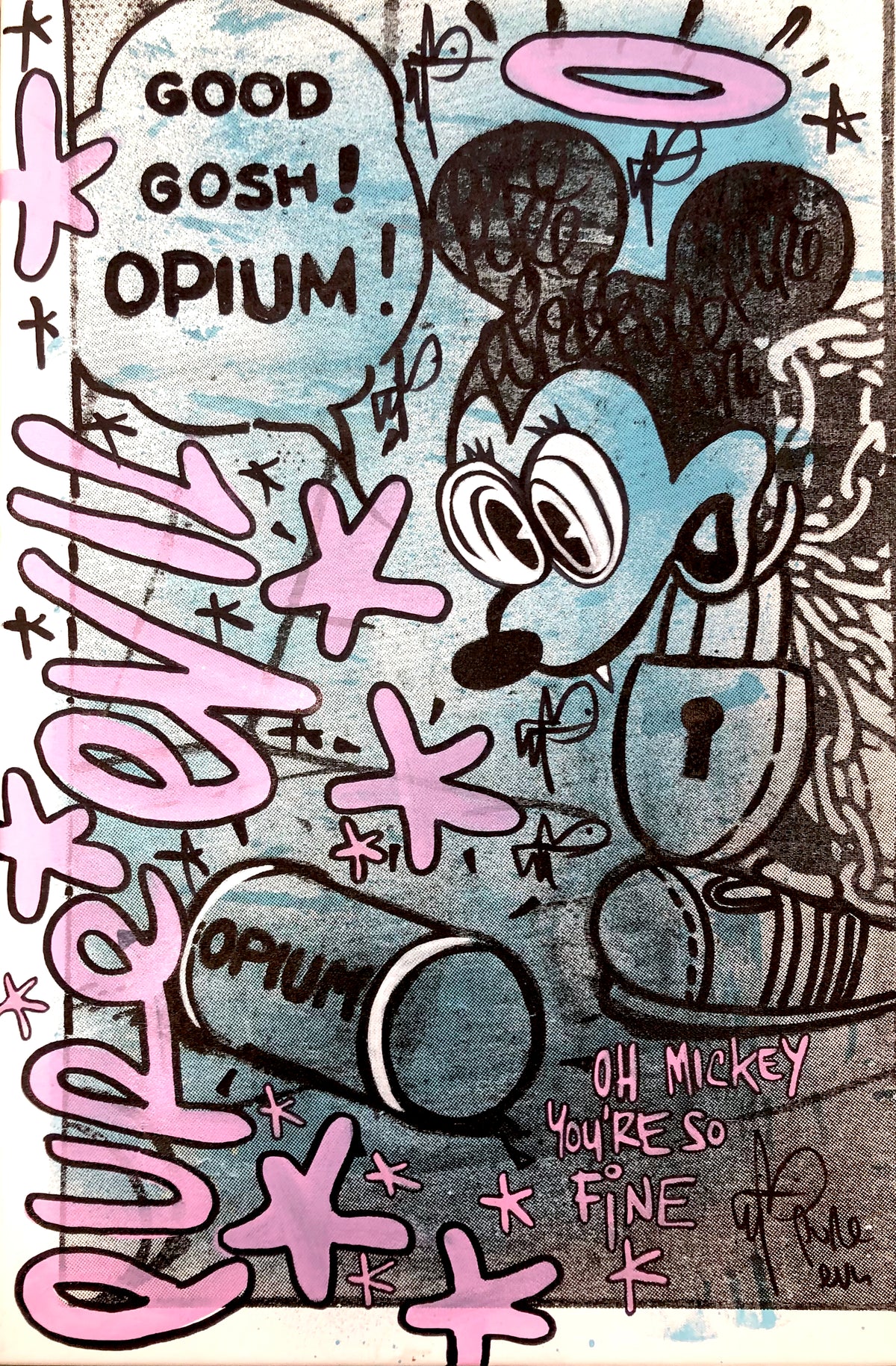Opiummm Canvas - Oh Mickey you’re so fine by Pure Evil