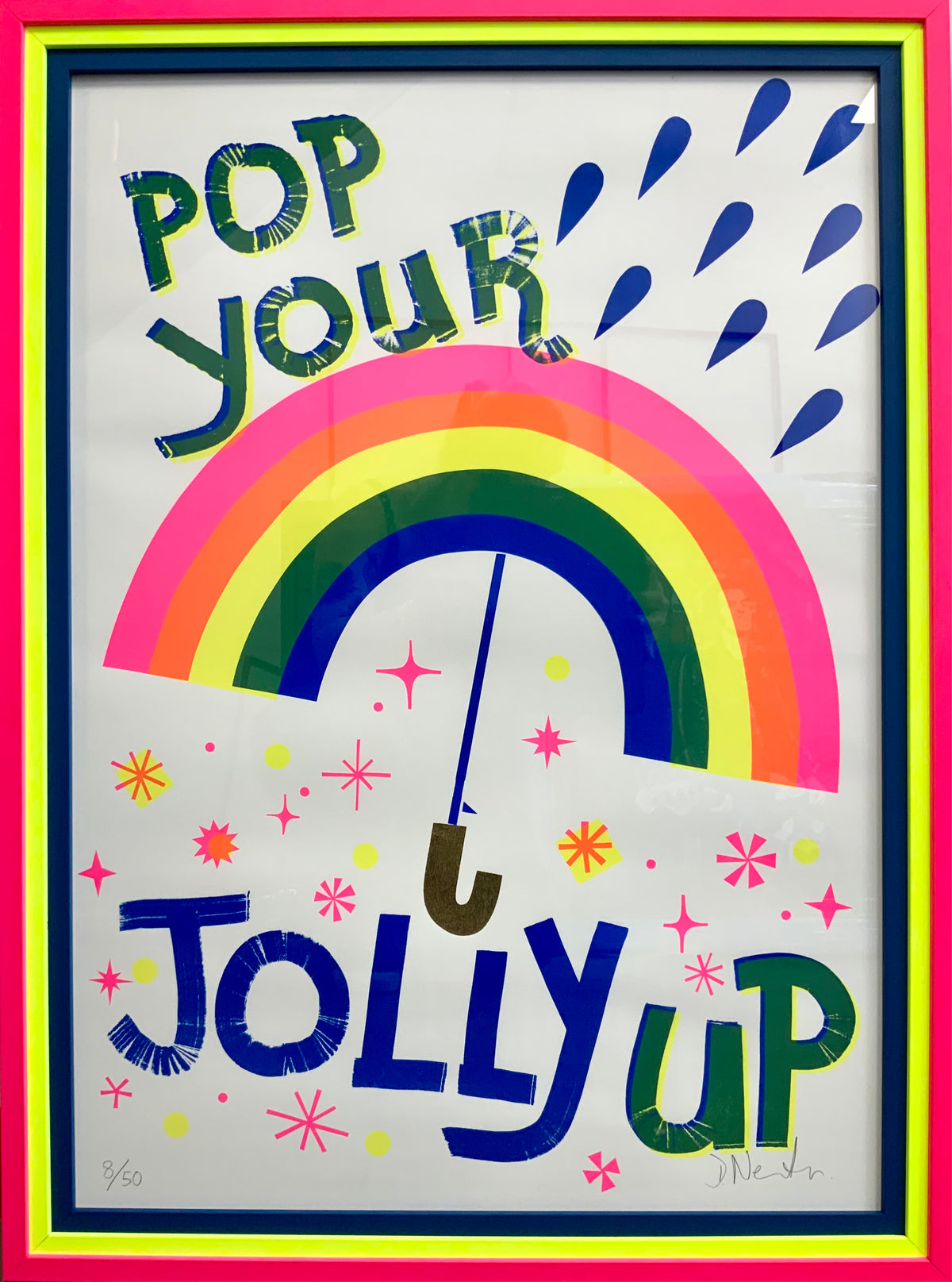 Pop Your Jolly Up (Hooked Framed) by David Newton