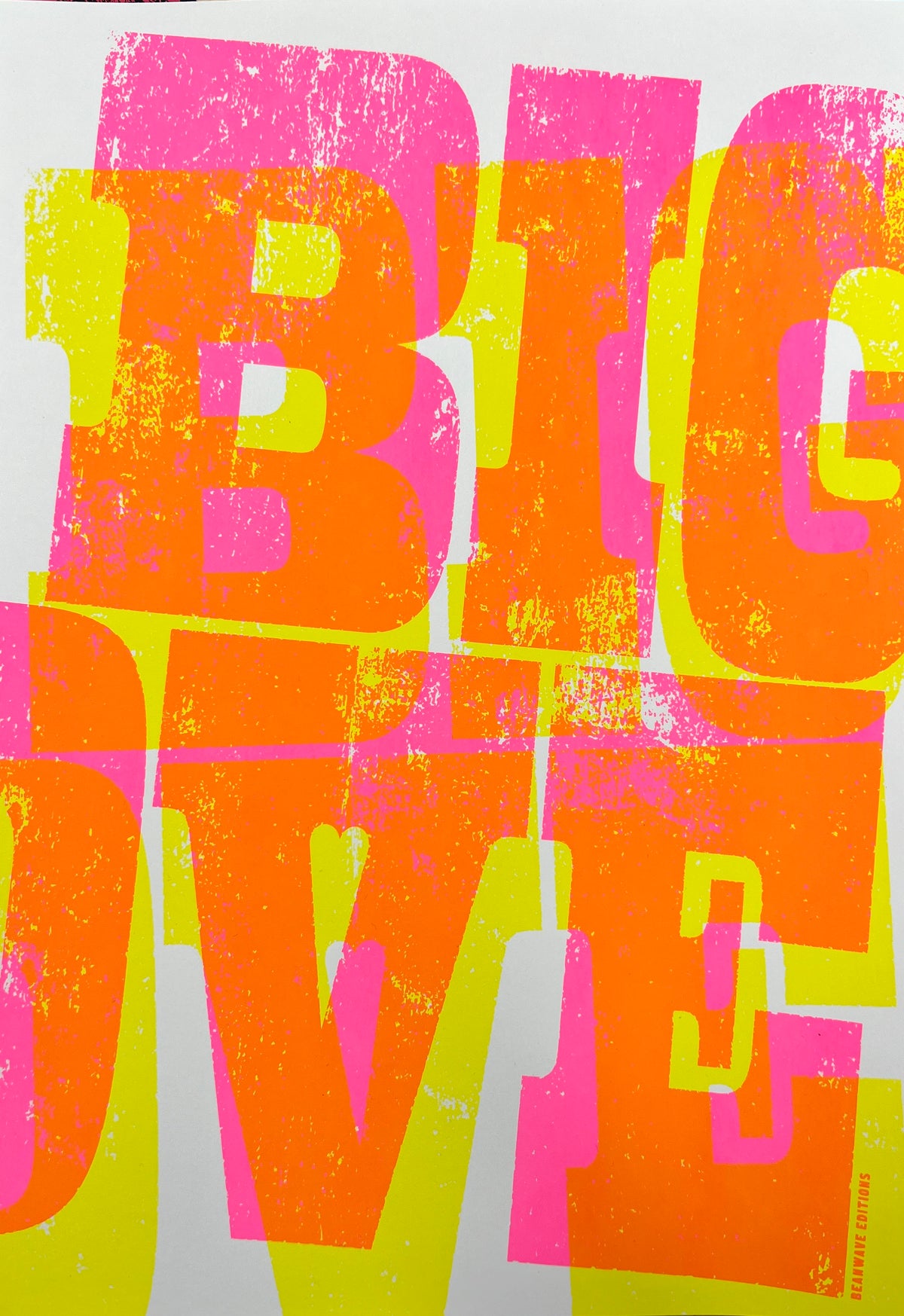 Big Love-Pink &amp; Yellow by Beanwave Editions