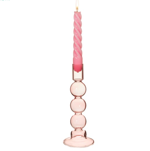 Bubble Candleholder-Pink