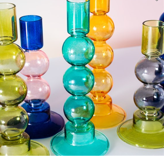 Bubble Candleholder-Turquoise