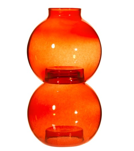 Red Stacking Bubble Vase