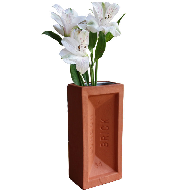 London Brick Vase-Terracotta