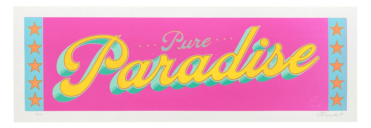Pure Paradise Magenta - Hooked Framing by Eddy Bennett