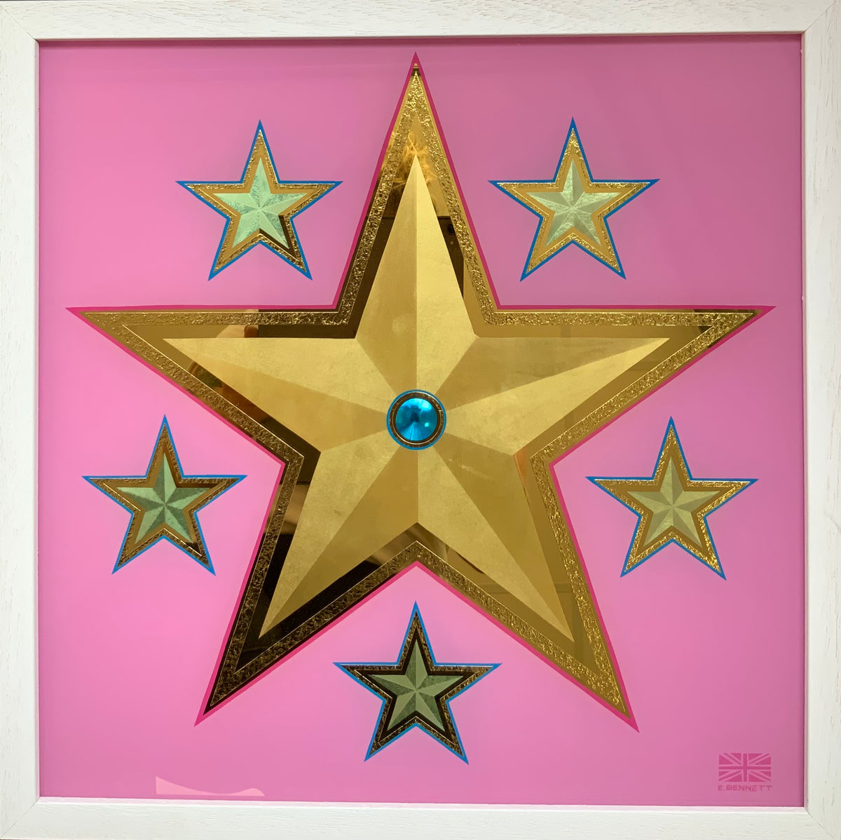 Lucky Star Cluster - Pink by Eddy Bennett